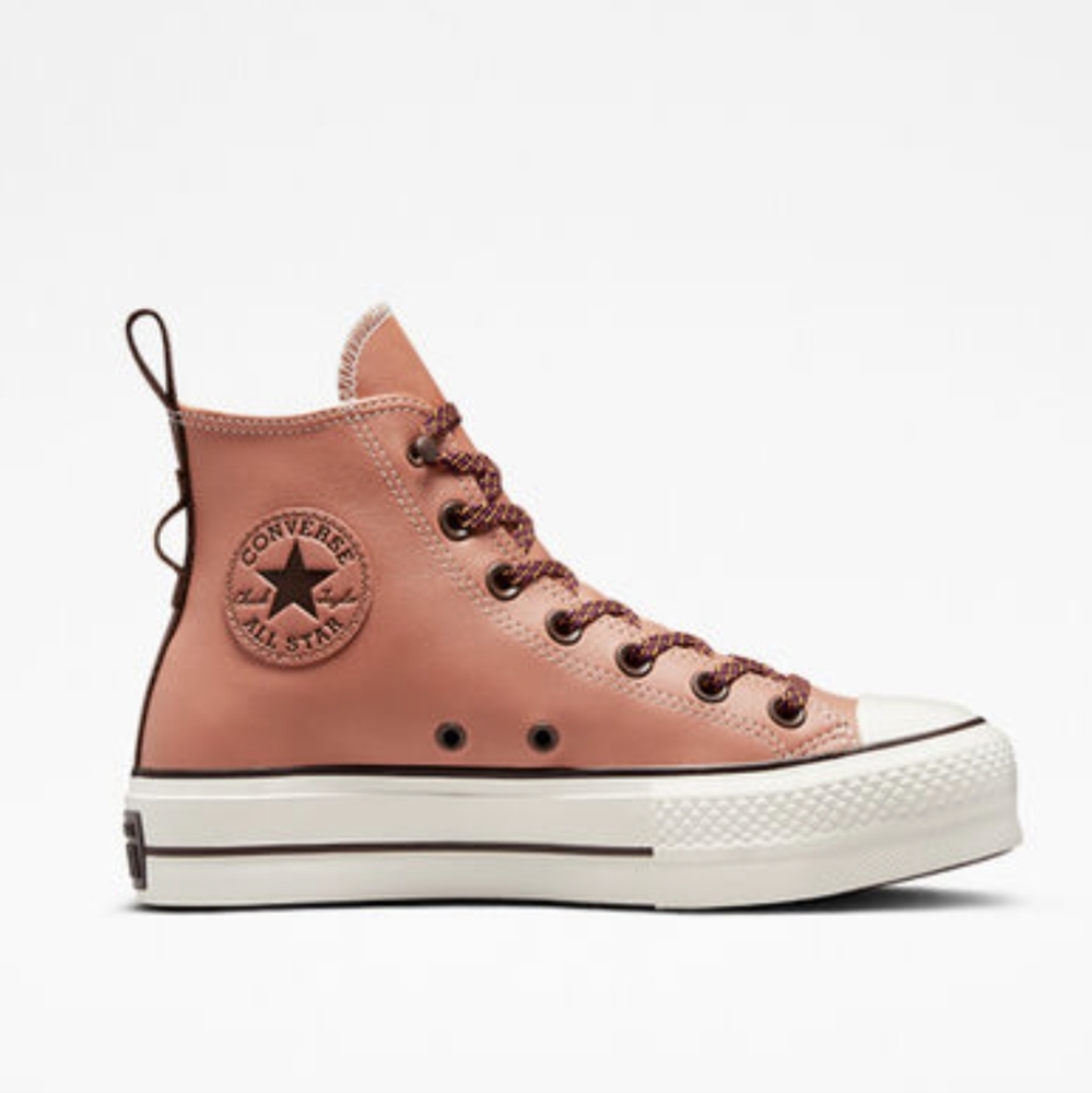 ISO ::: Chuck Taylor High Top Leather Platform Shoes